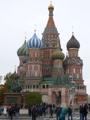 Die Basilius-Kathedrale am Roten Platz in Moskau